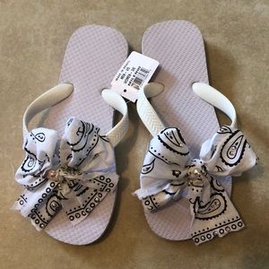 Beautifully decorated flip-flops from Brazil